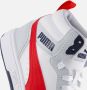 Puma Rebound v6 Mid V6 Mid sneakers lichtgrijs donkerblauw rood Imitatieleer 39 - Thumbnail 13