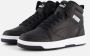 Puma Rebound V6 Mid sneaker zwart wit Jongens Meisjes Imitatieleer 36 Sneakers - Thumbnail 5