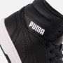 Puma Rebound V6 Mid sneaker zwart wit Jongens Meisjes Imitatieleer 36 Sneakers - Thumbnail 10