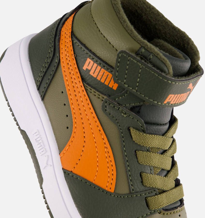 Puma rebound V6 mid WTR sneakers groen