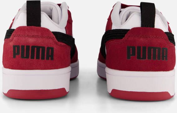 Puma Rebound v6 Sneakers wit Imitatieleer