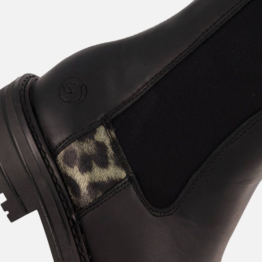 Remonte Chelsea boots zwart Leer