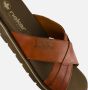 Rieker Bruine Gekruiste Band Leren Slipper Brown Heren - Thumbnail 10