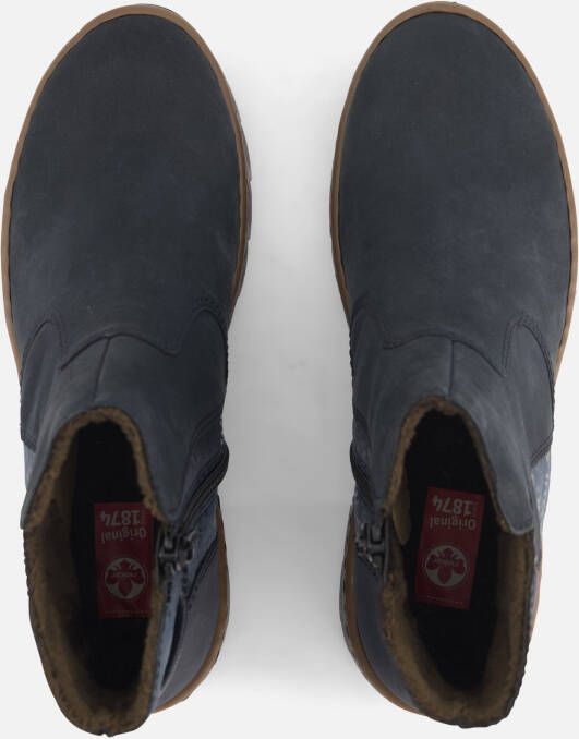 Rieker Enkellaarsjes blauw Suede