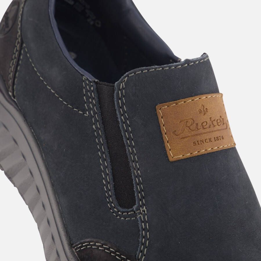 Rieker Instappers blauw Suede