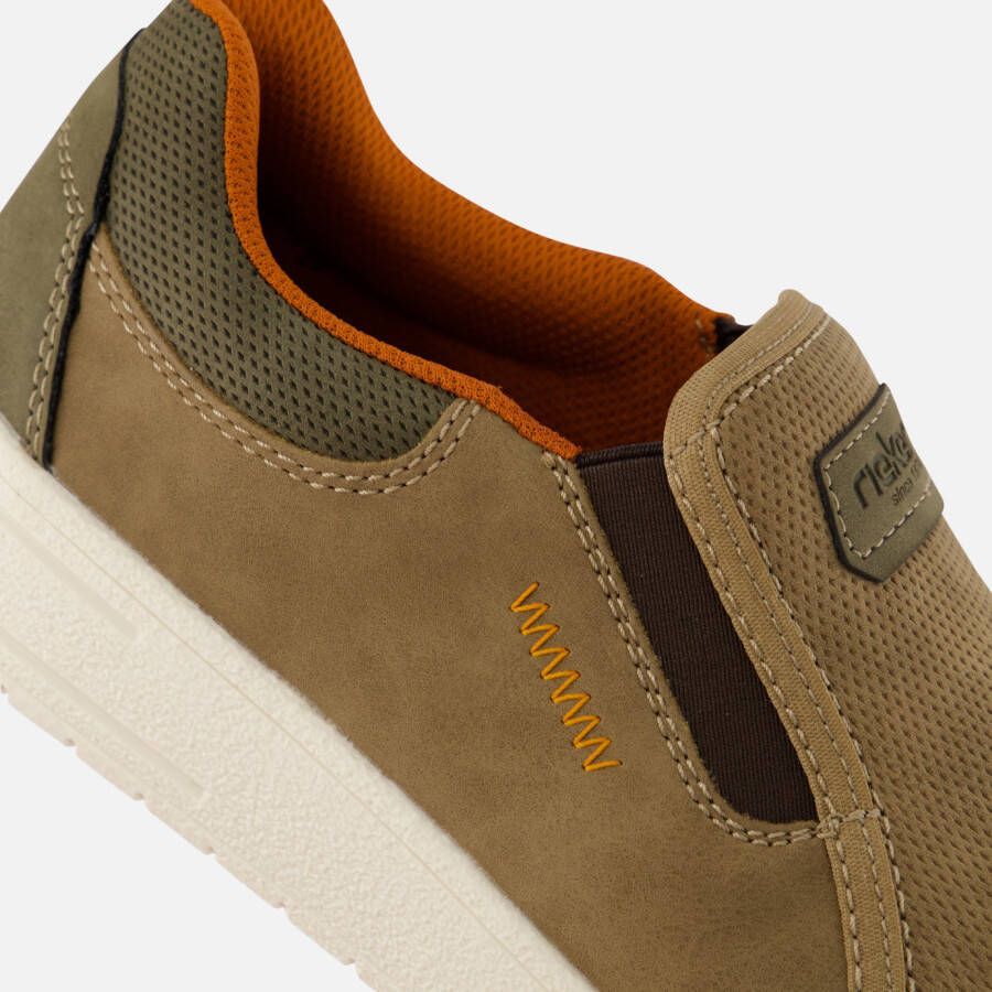 Rieker Instappers groen Nubuck