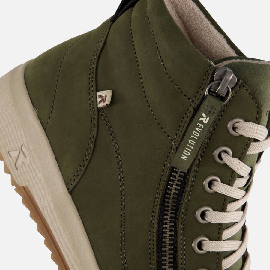 Rieker Evolution Veterboots groen Nubuck