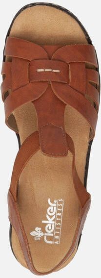 Rieker Sandalen cognac Imitatieleer