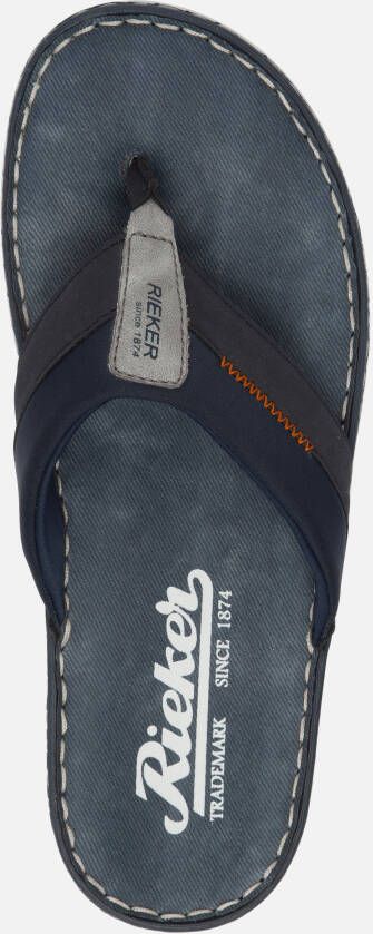 Rieker Slippers blauw Synthetisch