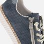 Rieker M2940-10 dames veterschoenen sportief blauw - Thumbnail 12