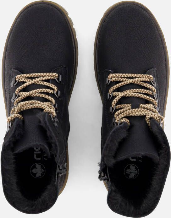 Rieker Tex Veterboots zwart Synthetisch