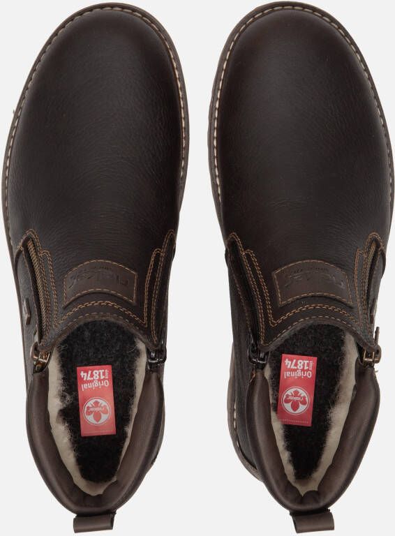 Rieker Tex Veterschoenen bruin Leer