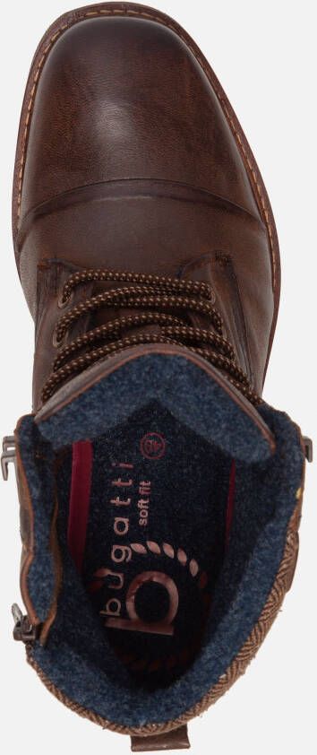 Rieker Veterboots cognac Nubuck