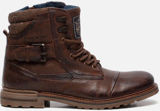 Rieker Veterboots cognac Nubuck