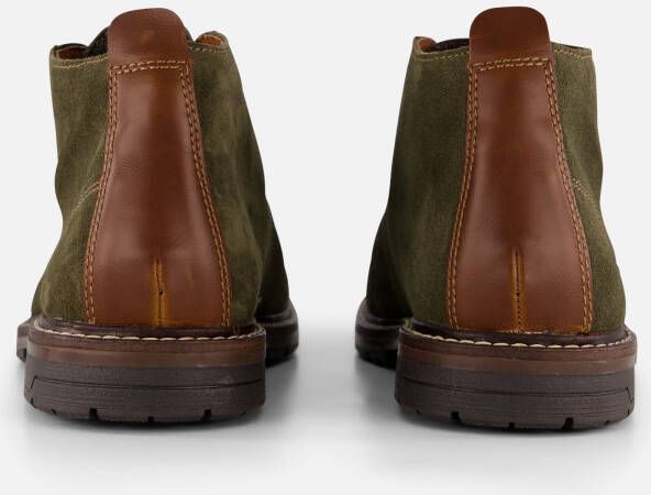 Rieker Veterschoenen groen Suede