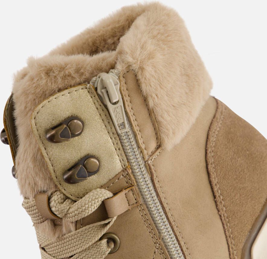 Rieker Veterboots beige Nubuck