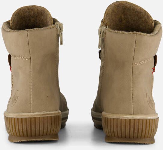 Rieker Veterboots beige Nubuck