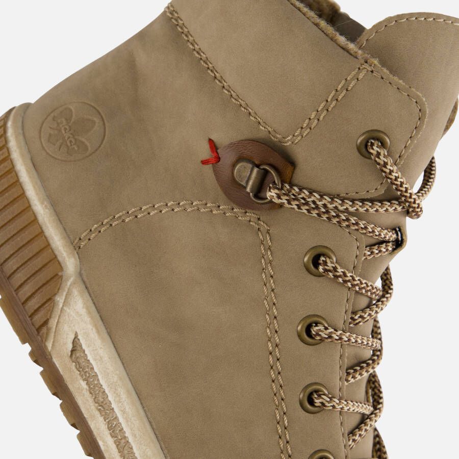 Rieker Veterboots beige Nubuck