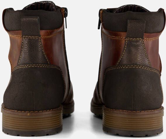 Rieker Veterboots cognac Leer