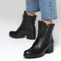 Rieker gevoerde nubuck veterboots bordeauxrood - Thumbnail 5