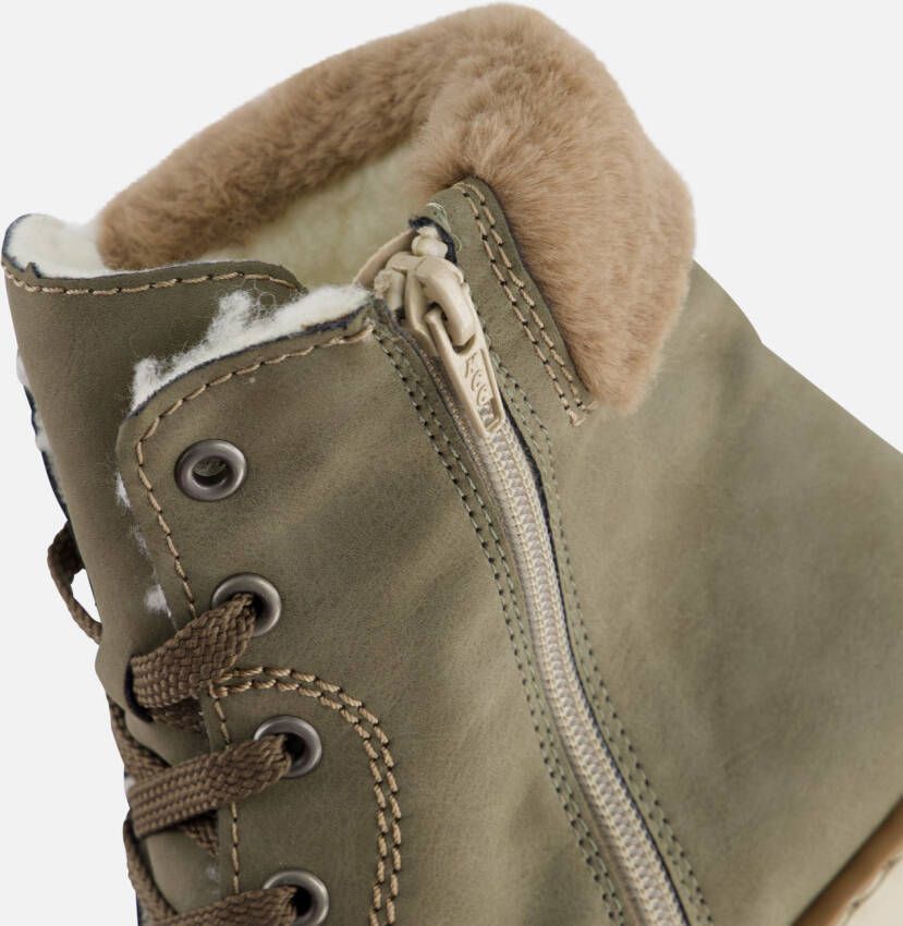 Rieker Veterboots grijs Nubuck