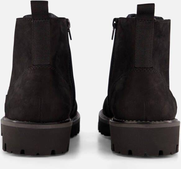 Rieker Veterboots zwart Nubuck