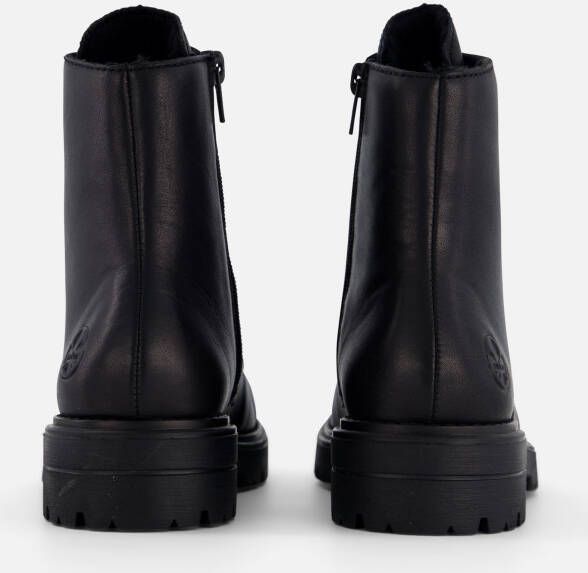 Rieker Veterboots zwart Synthetisch