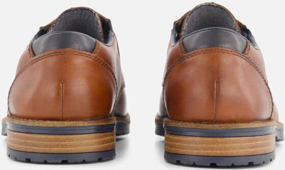 Rieker Veterschoenen cognac Leer