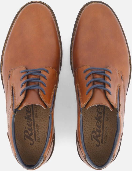 Rieker Veterschoenen cognac Leer