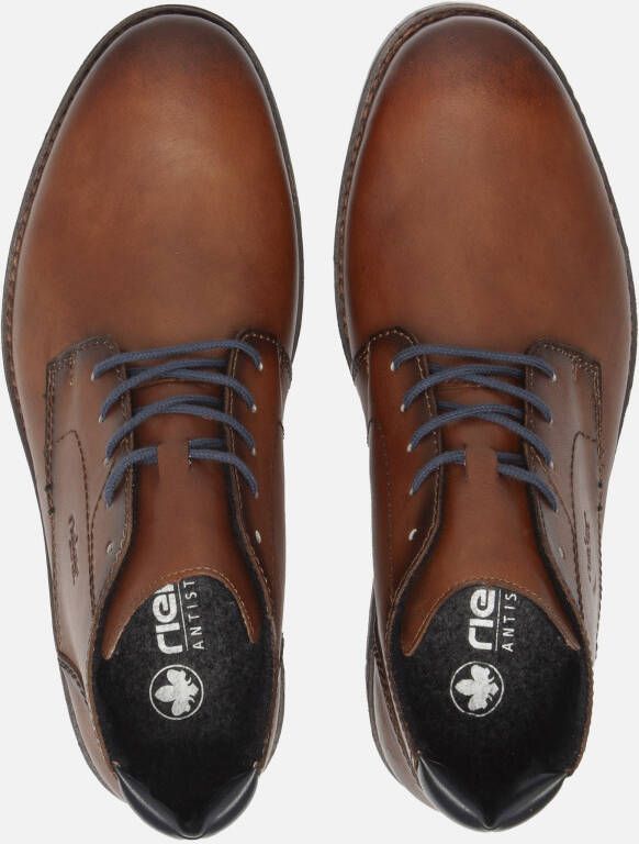 Rieker Veterschoenen cognac Leer