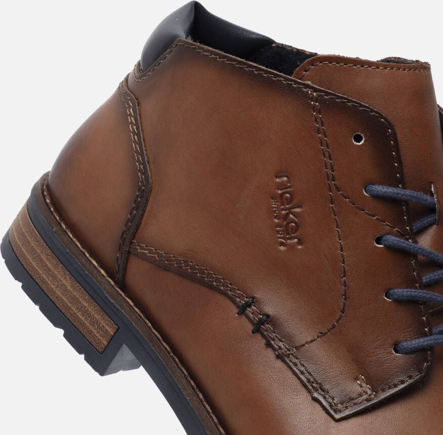 Rieker Veterschoenen cognac Leer