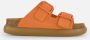 Scholl Noelle Chunky Sandalen oranje Suede Dames - Thumbnail 11