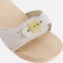 Scholl Iconic Pescura Heel White Leather Muilen - Thumbnail 8