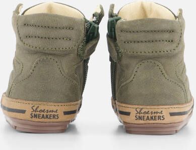 Shoesme Babyschoenen groen Leer