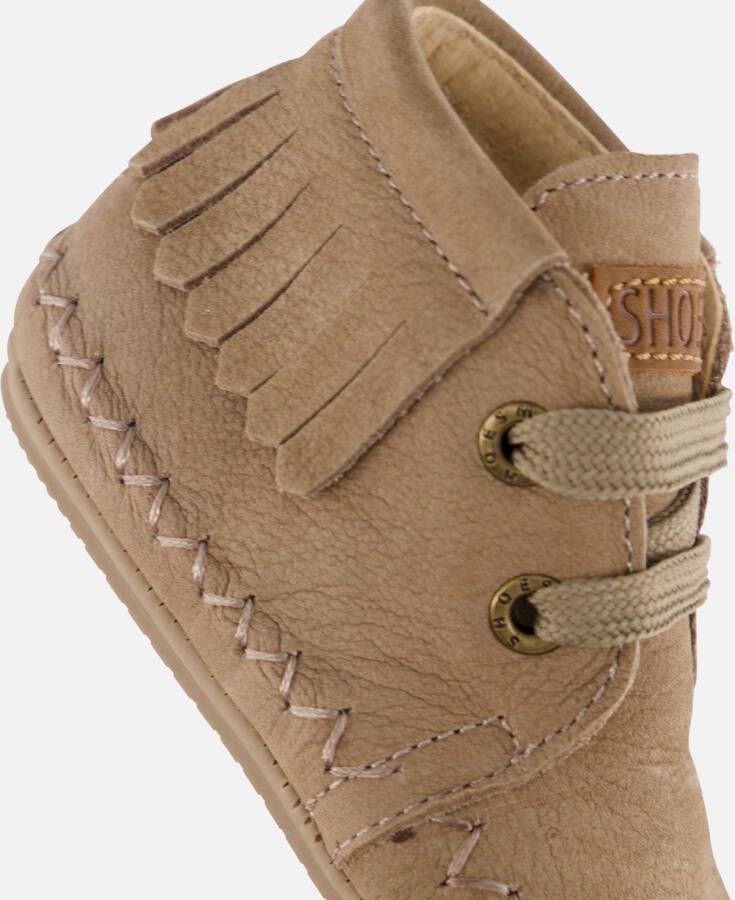 Shoesme Babyschoenen taupe Leer