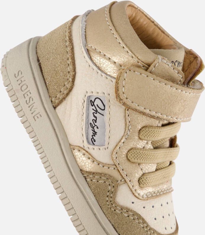 Shoesme leren lopen sneakers goud