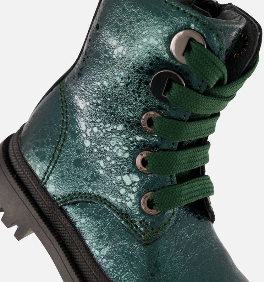 Shoesme New Tank Veterboots groen Leer