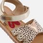 Shoesme leren sandalen met ponyhair goud beige Leer Dierenprint 29 - Thumbnail 6