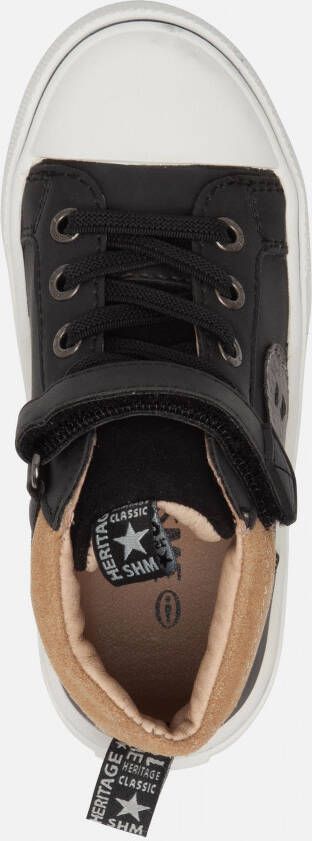 Shoesme Sneakers zwart Leer 72311