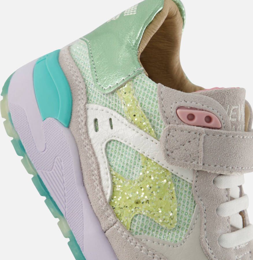 Shoesme Trainer Sneakers groen Leer