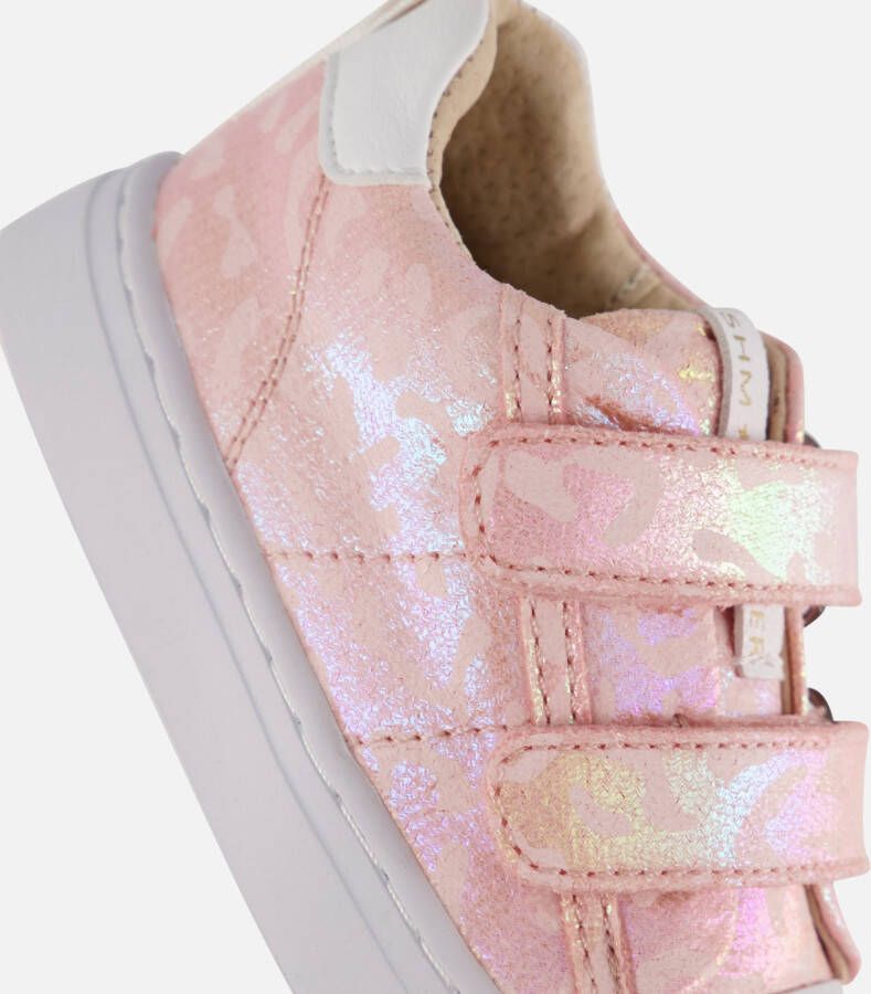 Shoesme Velcro Sneakers roze Leer