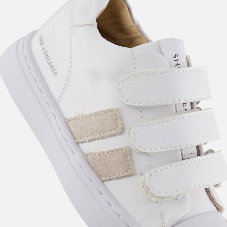 Shoesme Velcro Sneakers wit Leer