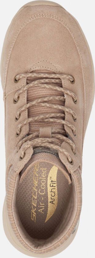 Skechers Arch Fit Smooth veterboots taupe Suede