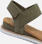 Skechers Bobs Desert Kiss Sandalen groen Textiel - Thumbnail 9