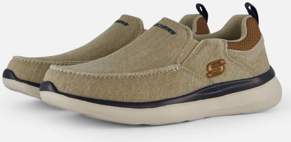 Skechers Delson 2.0 Instappers beige Textiel