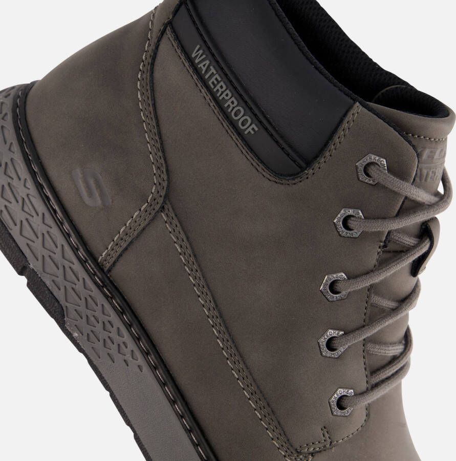 Skechers Garlan Veterschoenen grijs Synthetisch