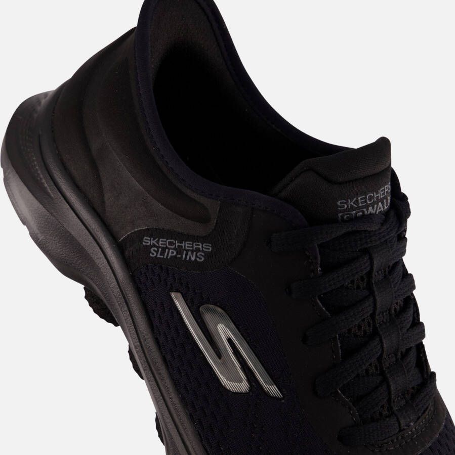 Skechers Go Walk 7 Instappers zwart Textiel