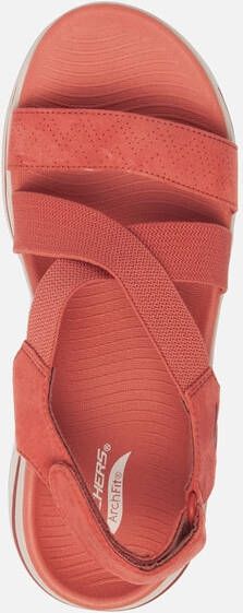 Skechers Go Walk Arch Fit sandalen rood