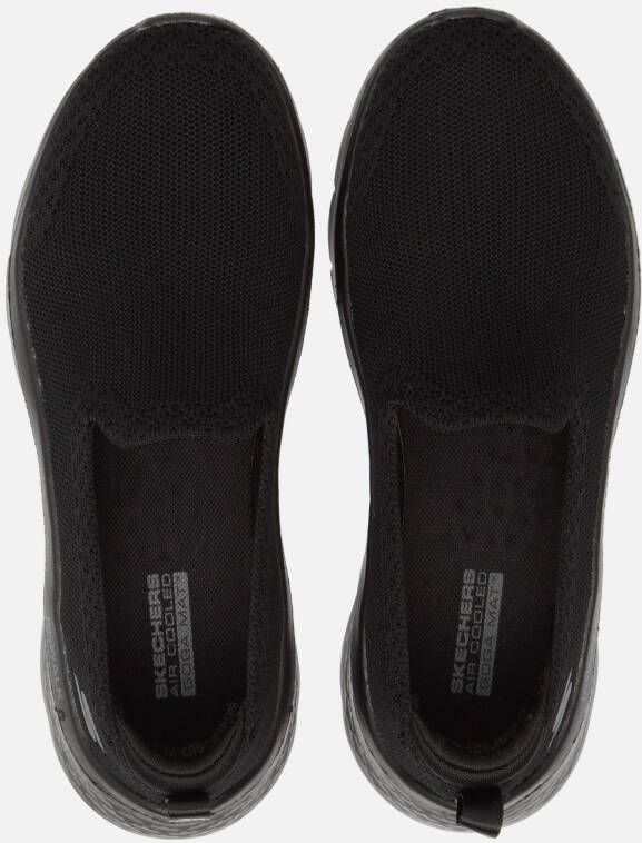 Skechers Go Walk Flex Instappers zwart Synthetisch