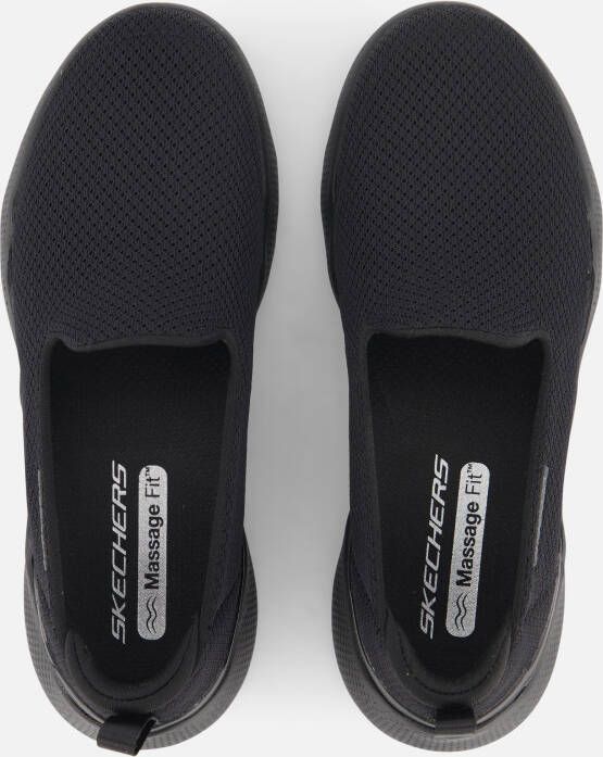 Skechers Go Walk Massage Fit Instappers zwart Dames - Foto 4